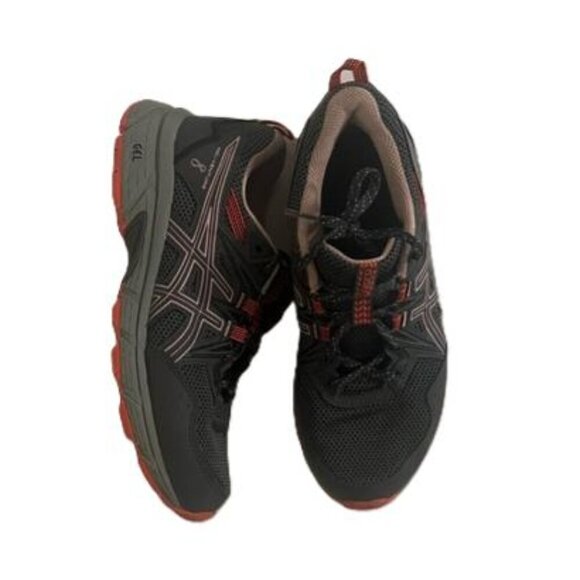 Asics Gel-Venture Women's 8 Grey and Red Trail Running Sneakers, Size 8 - Picture 3 of 7